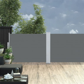 Side Awning Anthracite Polyester with PU coating 47.2 x...