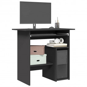 Desk Gray Engineered wood Compact Desk Rectangular Mode...