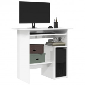 Desk High gloss white Engineered wood 31.5 x 17.7 x 29....