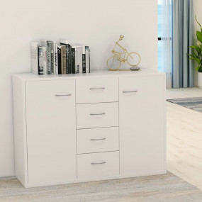 Sideboard White Engineered wood Medium Sideboard Rectan...