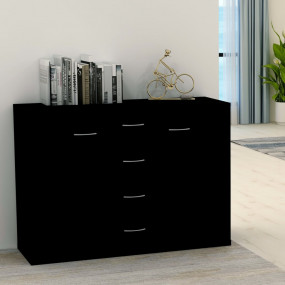 Sideboard Black Engineered wood Medium Sideboard Rectan...