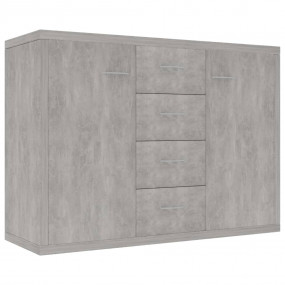 Sideboard Concrete grey Engineered wood Standard