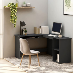 Corner Desk Grey Engineered wood 47.2x55.1x29.5 in