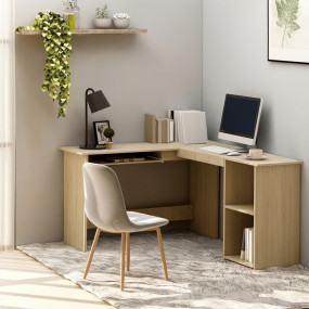 Corner Desk Sonoma oak Engineered wood Medium Sliding C...