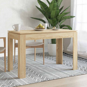 Dining Table Sonoma Oak Engineered Wood Standard Simple