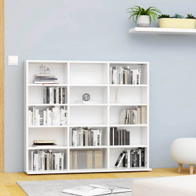 CD Cabinet White Engineered wood Medium CD Cabinet Rect...