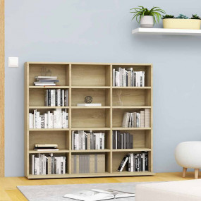 CD Cabinet Sonoma oak Engineered wood Medium CD Cabinet