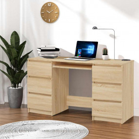 Writing Desk Rectangular Modern Computer Desk Sonoma Oa...