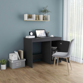 Desk Grey Engineered wood 39.4 in wide, 19.7 in deep, 2...