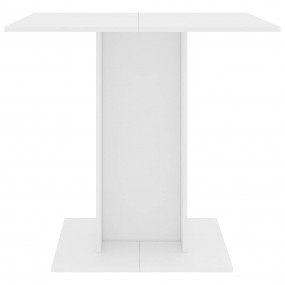 Dining Table White Engineered wood Medium Simple Dining...