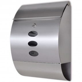 Mailbox Stainless Steel Medium Stylish Look Mailbox Rec...