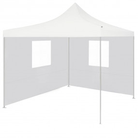 Folding Party Tent White 600D Oxford fabric with PVC co...