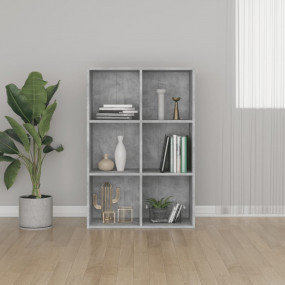 Book Cabinet Concrete grey Engineered wood 25.98 x 11.8...