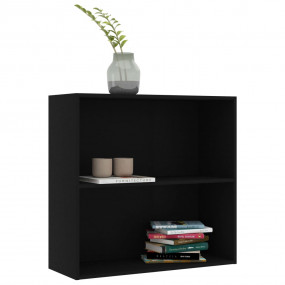 Book Cabinet Black Engineered wood Medium Book Cabinet