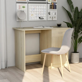 Desk Sonoma Oak Engineered Wood 39.4 in x 19.7 in x 29....