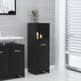 Bathroom Cabinet Black Engineered wood Medium Bathroom ...