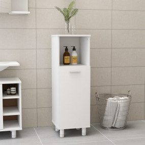 Bathroom Cabinet White Engineered wood 11.8 x 11.8 x 37...