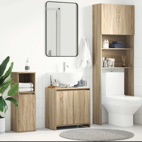 Bathroom Cabinet Sonoma Oak Engineered Wood Standard