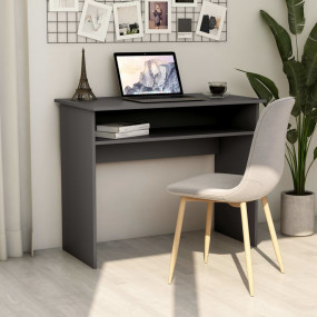Desk Grey Engineered wood Compact Desk Rectangular Mode...