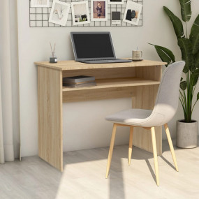 Desk Sonoma Oak Engineered Wood Medium Computer Desk