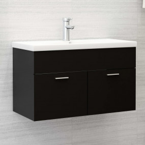 Sink Cabinet Black Engineered wood Medium Sink Cabinet