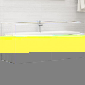 Sink Cabinet White and sonoma oak Engineered wood 39.4x...