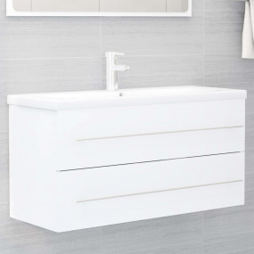 Sink Cabinet White Engineered wood Medium Sink Cabinet