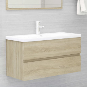 Sink Cabinet Sonoma Oak Engineered Wood Sink Cabinet Re...