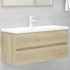 Sink Cabinet Sonoma oak Engineered wood Medium Sink Cab...
