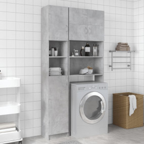 Bathroom Cabinet Concrete grey Engineered wood Tall