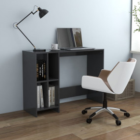 Desk Grey Engineered Wood One Size Modern Desk Rectangu...