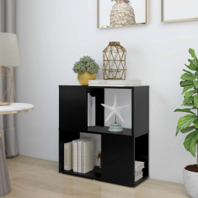 Book Cabinet Black Engineered wood Medium Book Cabinet