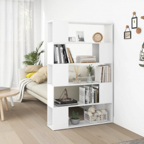 Book Cabinet Room Divider White Engineered wood 39.4x9....