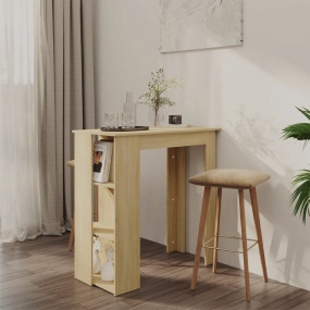 Bar Table Sonoma Oak Engineered Wood High Table Bar Tab...