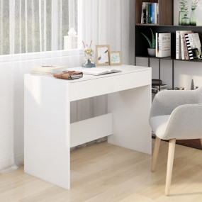 Desk White Engineered wood Standard Computer Desk Recta...