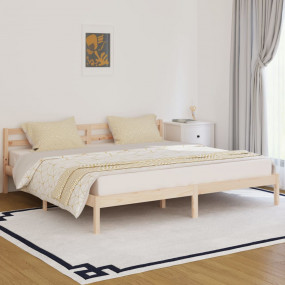 Day Bed Natural Wood Solid pine wood (untreated) Super ...