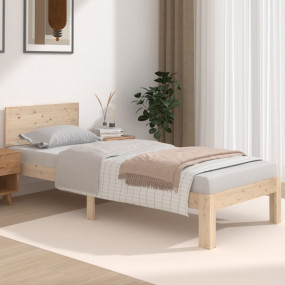 Bed Frame Natural Pine Solid pine wood Small Single Dur...