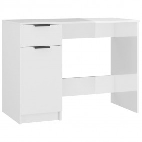 Desk High gloss white Engineered wood Desk Rectangular