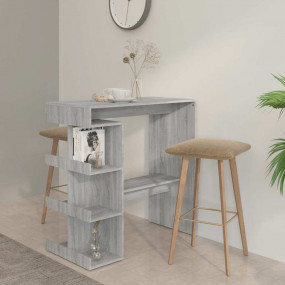 Bar Table Grey Sonoma Engineered wood 39.4 x 19.7 in Ba...