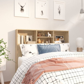 Headboard Cabinet Sonoma Oak Engineered wood 47 x 7.5 x...