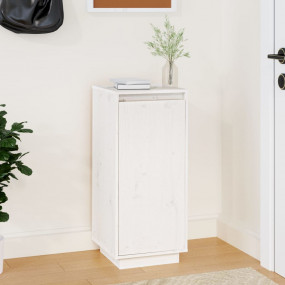 Shoe Cabinet White Solid Pine Wood Standard Shoe Cabine...
