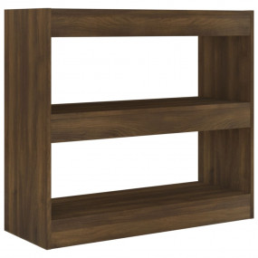 Book Cabinet Brown Oak Engineered Wood Medium Book Cabi...