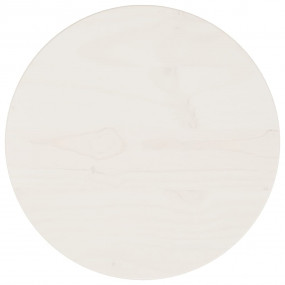 Table Top White Solid pinewood 11.8 in diameter Durable