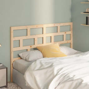 Bed Headboard Natural Solid pine wood Twin Decorative I...