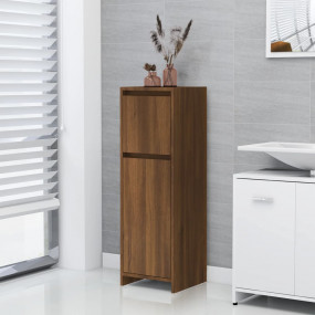 Bathroom Cabinet Brown Oak Engineered Wood Medium
