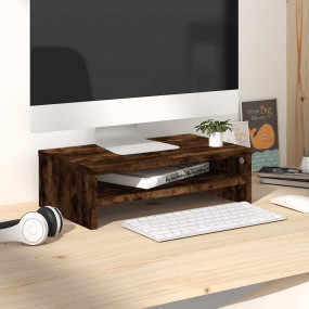 Monitor Stand Smoked Oak Engineered wood Compact Organi...