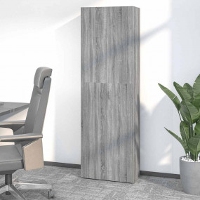Office Cabinet Grey sonoma Engineered wood Tall Office ...
