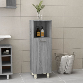 Bathroom Cabinet Grey Sonoma Engineered Wood Narrow