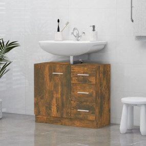 Sink Cabinet Smoked oak Engineered wood Medium Sink Cab...