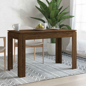Dining Table Brown Oak Engineered Wood 47.2x23.6x29.9 i...